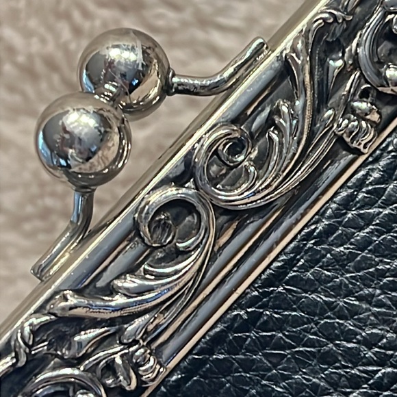 SABER 1960’s Kiss lock Leather Purse - Picture 14 of 17